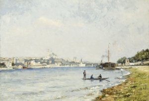 La Seine à Passy, vers 1880
