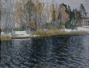 Première neige, début du XXe siècle - Stanislav Julianovic Zukovskij