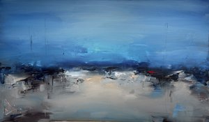 Paysage bleu mélancolique - Stanislav Lazarov