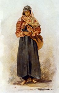 Illustration représentant une paysanne syrienne