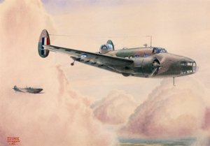 Bombardier léger Hudson en vol