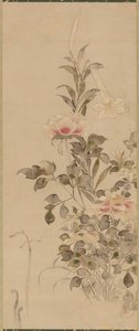 Pivoines et lys, période Momoyama ou Edo, 1568-1615