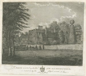Village de Great Barr - Vieille Maison Tudor : gravure - Stebbing Shaw