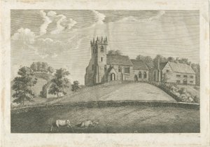Église et presbytère de Sandon : gravure, nd [1797]