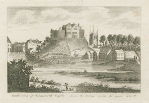 Château de Tamworth : gravure - Stebbing Shaw