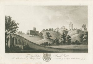 Château de Tutbury - Vue nord-est - Stebbing Shaw
