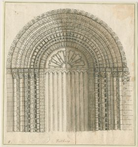 Église prieurale de Tutbury - Arche dans la porte ouest - Stebbing Shaw