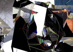 Collage géométrique abstrait - Stefan Fransson