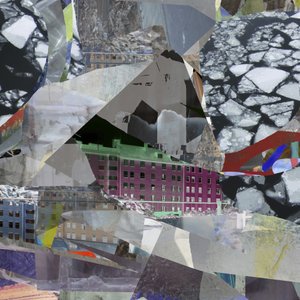 Collage urbain sur glace