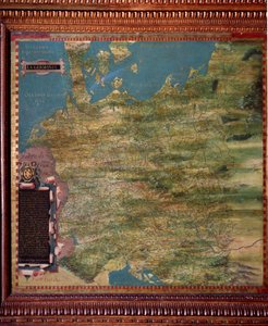 Allemagne Carte réalisée par Stefano Bonsignori vers 1581