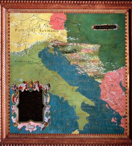 Italie et Yougoslavie (pays slaves) Carte réalisée par Stefano Bonsignori vers 1581