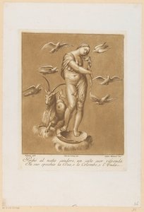 Vénus Anadyomène (Peintures au plafond de la Loggia di Galatea dans la Villa Farnesina à Rome) - Stefano Mulinari