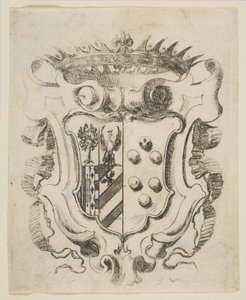 Armes des Médicis avec Della Rovere, 1637
