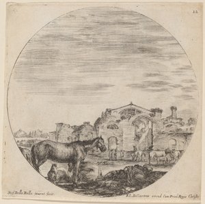 Bains de Dioclétien et berger dormant