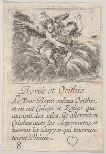 Borée et Orithye, du Jeu de la Mythologie, 1644