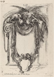 Cartouche suspendu à des cadavres - Stefano della Bella