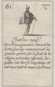 Charles neuf, Bon Prince, du Jeu des Rois de France, 1644