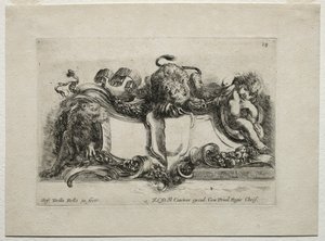 Collection de divers caprices et nouveaux dessins de cartouches et ornements : n° 18 - Stefano della Bella