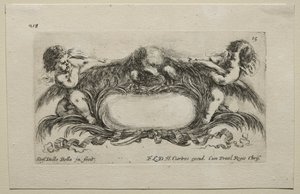 Collection de divers caprices et nouveaux dessins de cartouches et ornements : No 15 - Stefano della Bella