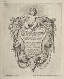 Collection de divers caprices et nouveaux dessins de cartouches et ornements : No 1, page de titre