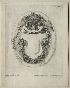 Collection de divers caprices et nouveaux dessins de cartouches et ornements : n° 10 - Stefano della Bella