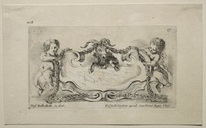 Collection de divers caprices et nouveaux dessins de cartouches et ornements : N° 17 - Stefano della Bella