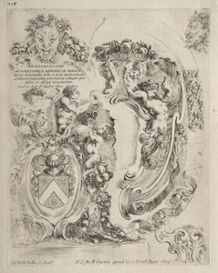 Collection de divers caprices et nouveaux dessins de cartouches et ornements : No. 2, Page de dédicace - Stefano della Bella