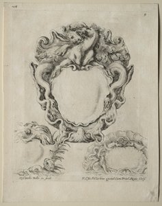 Collection de Divers Caprices et Nouveaux Dessins de Cartouches et Ornements : No. 9 - Stefano della Bella