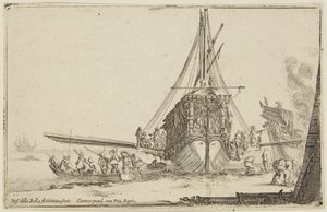 Embarquement (Figures diverses) - Stefano della Bella