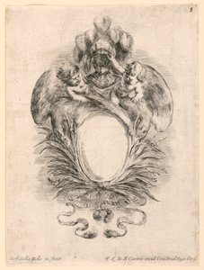 Écusson, n° 5 de "Raccolta di varii cappriccii et nove inventioni di cartelle et ornamenti"