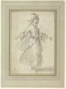 Danseuse en costume exotique - Stefano della Bella