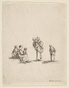 Quatre femmes mendiantes