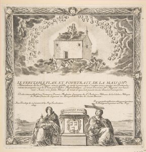 Frontispice pour Le Véritable Plan et Pourtrait de la Maison de la Ste. Vierge - Stefano della Bella