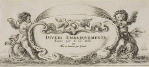 Frontispice de divers embarcadères - Stefano della Bella