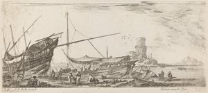 Vue du port - Stefano della Bella