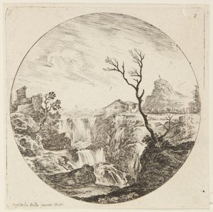 Paysage (Paysages et ruines de Rome, 7) - Stefano della Bella