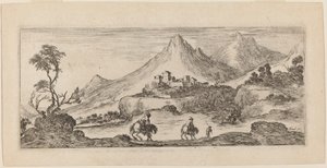 Paysage avec château