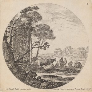 Paysage avec ruines romaines, 1646 - Stefano della Bella