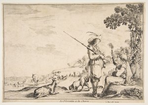 Le Florentin à la chasse - Stefano della Bella