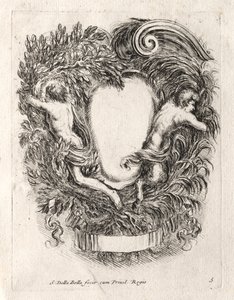 Nouveau modèle pour une cartouche, 1647 - Stefano della Bella