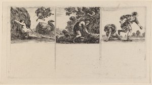 Persée et Andromède; Céphale et Procris; Hippomène et Atalante - Stefano della Bella