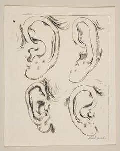 Planche 5 : quatre oreilles, du Livre pour apprendre à dessiner