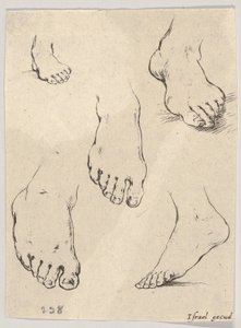 Planche 7 : Cinq pieds, du Livre pour apprendre à dessiner