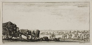Planche huit des Dessins de plusieurs mouvements par des soldats - Stefano della Bella