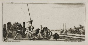 Planche neuf des Dessins de plusieurs mouvements par des soldats