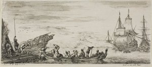 Planche une de Divers Embarquements - Stefano della Bella