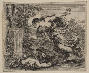 Pyramus et Thisbe, du Jeu de la Mythologie, 1644 - Stefano della Bella