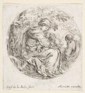 Repos pendant la Fuite en Égypte, vers 1641 - Stefano della Bella
