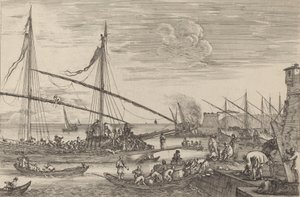 Les fortifications de Livourne, probablement vers 1654-1655