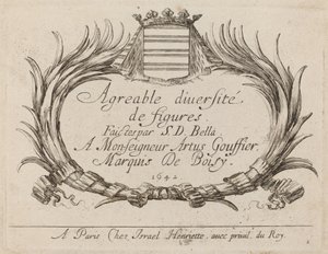 Page de titre pour "Agreable diversite de figures" - Stefano della Bella